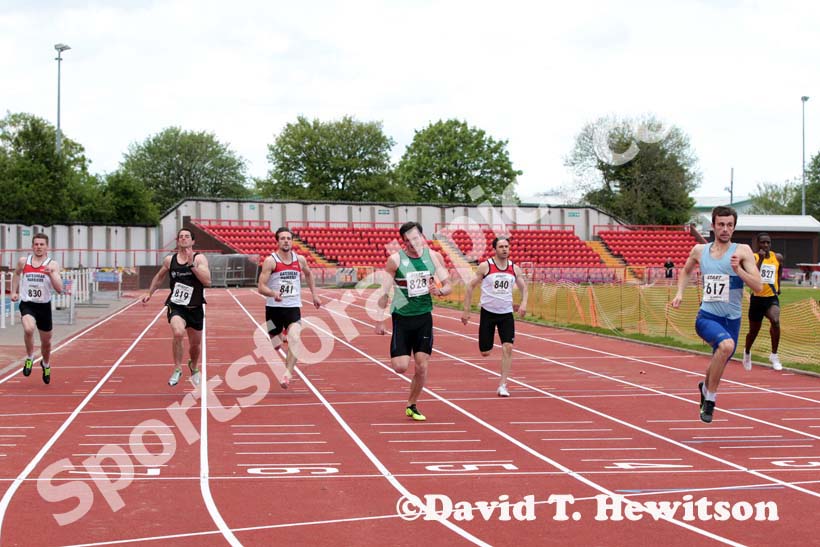 Jack Crosby (Middlesbrough Mandale) wins the 200 metres at the North Eastern Champs, Gateshead.